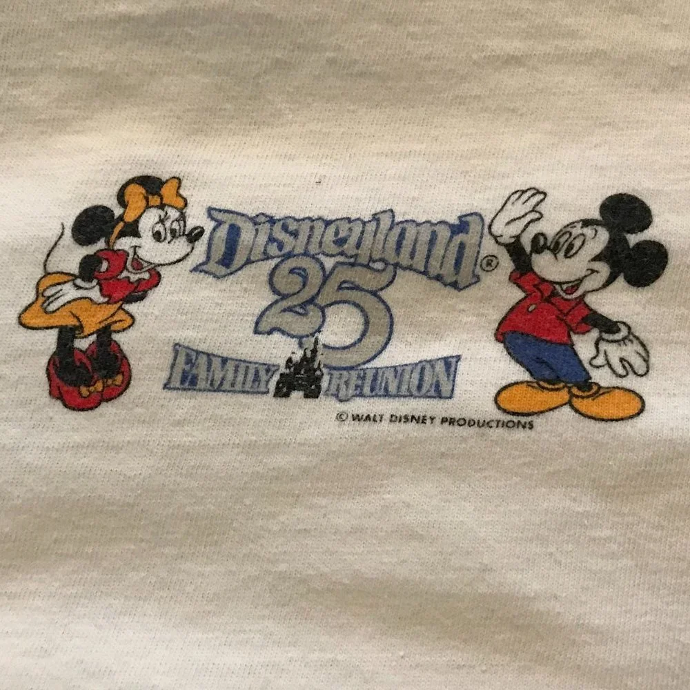 1980 DISNEYLAND Rare 25th Anniversary T Shirt Vintage - Picture 10 of 13